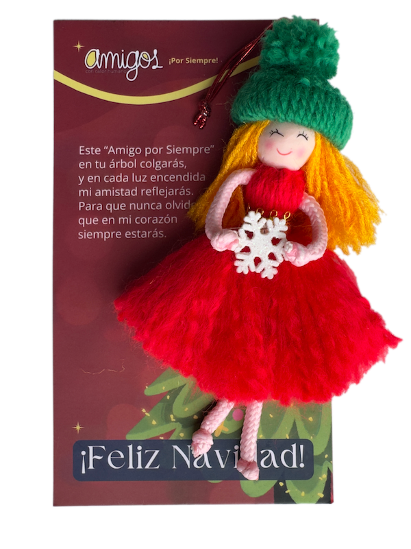 Figura hecha a mano: Amigos por Siempre Edición de Navidad - Producto de apoyo de la Asociación Amigos con Calor Humano Figura hecha a mano: Amigos por Siempre Edición de Navidad - Producto de apoyo de la Asociación Amigos con Calor Humano