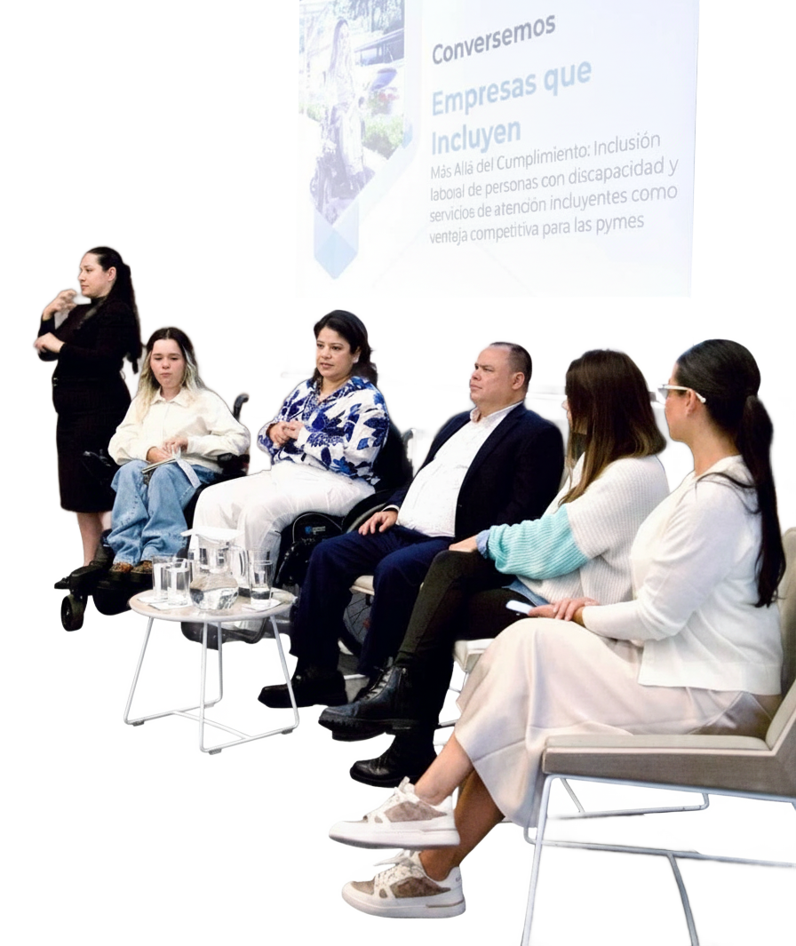 Retrato de Clarita Duperly de Restrepo, fundadora de la Asociación Amigos con Calor Humano y referente nacional en inclusión y discapacidad. generated image (2)